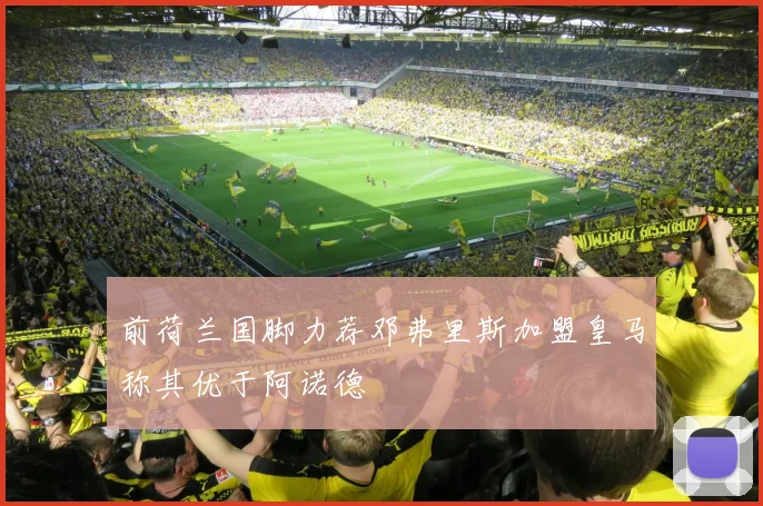 前荷兰国脚力荐邓弗里斯加盟皇马称其优于阿诺德